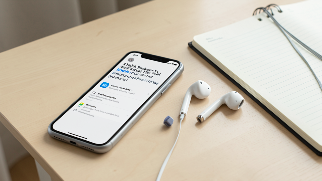Editorial image illustrating 4 Habit Trackers That Don’t Ask for Your Location or Contacts